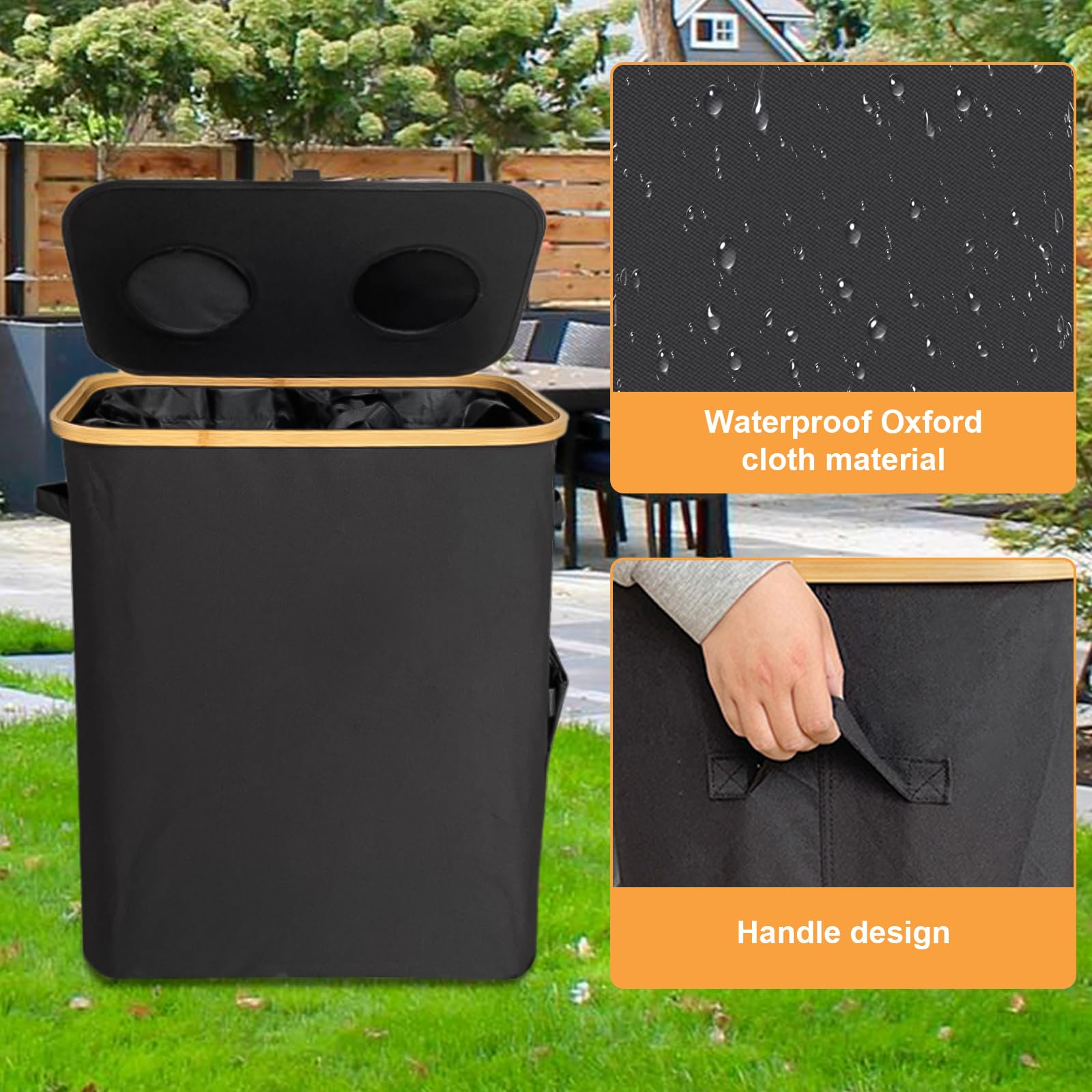 Whemyreat Récipient De Collecte De Bouteilles De Consigne De 140 L Avec