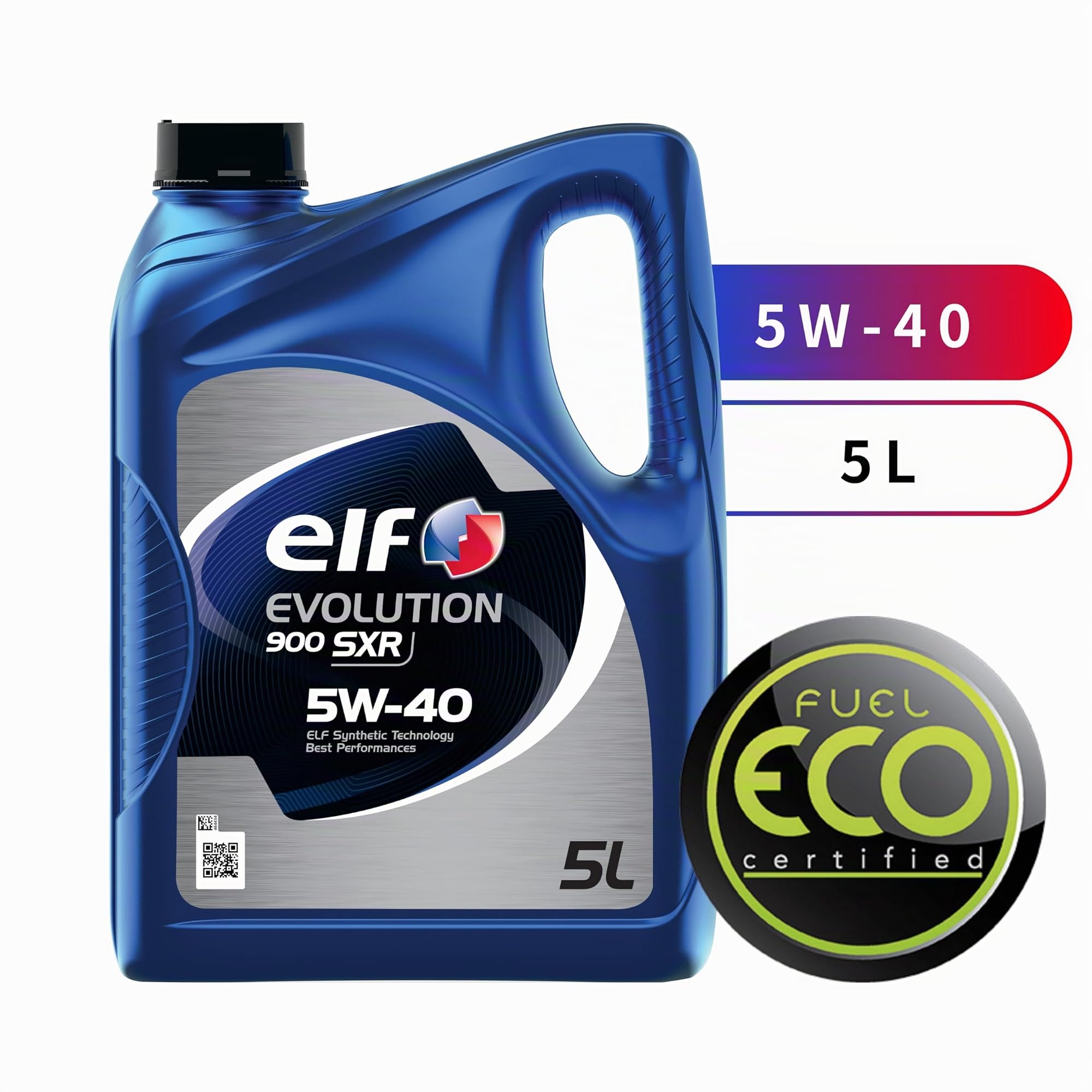 ELF Évolution 900 SXR 5W40 Huile de Moteur - Technologie Synthétique ACEA A3/B4, API SN/CF Huile de Moteur MB 229.5 - 5L