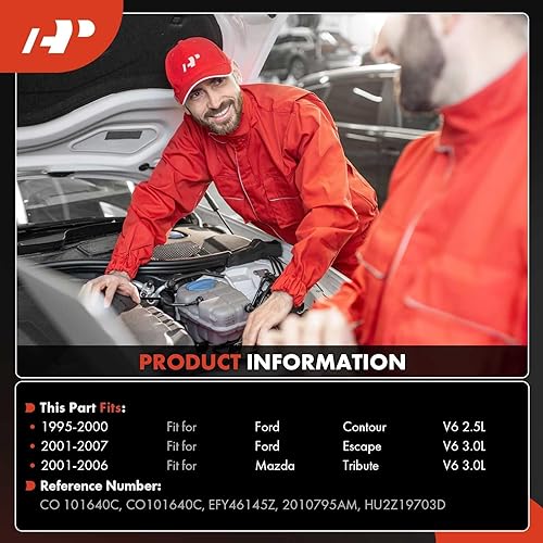 Miniatura 2 de A-Premium Compresor de aire acondicionado con embrague compatible con Ford Contour 1995-2000, Escape 2001-2007 y Mazda Tribute 2001-2006 y más