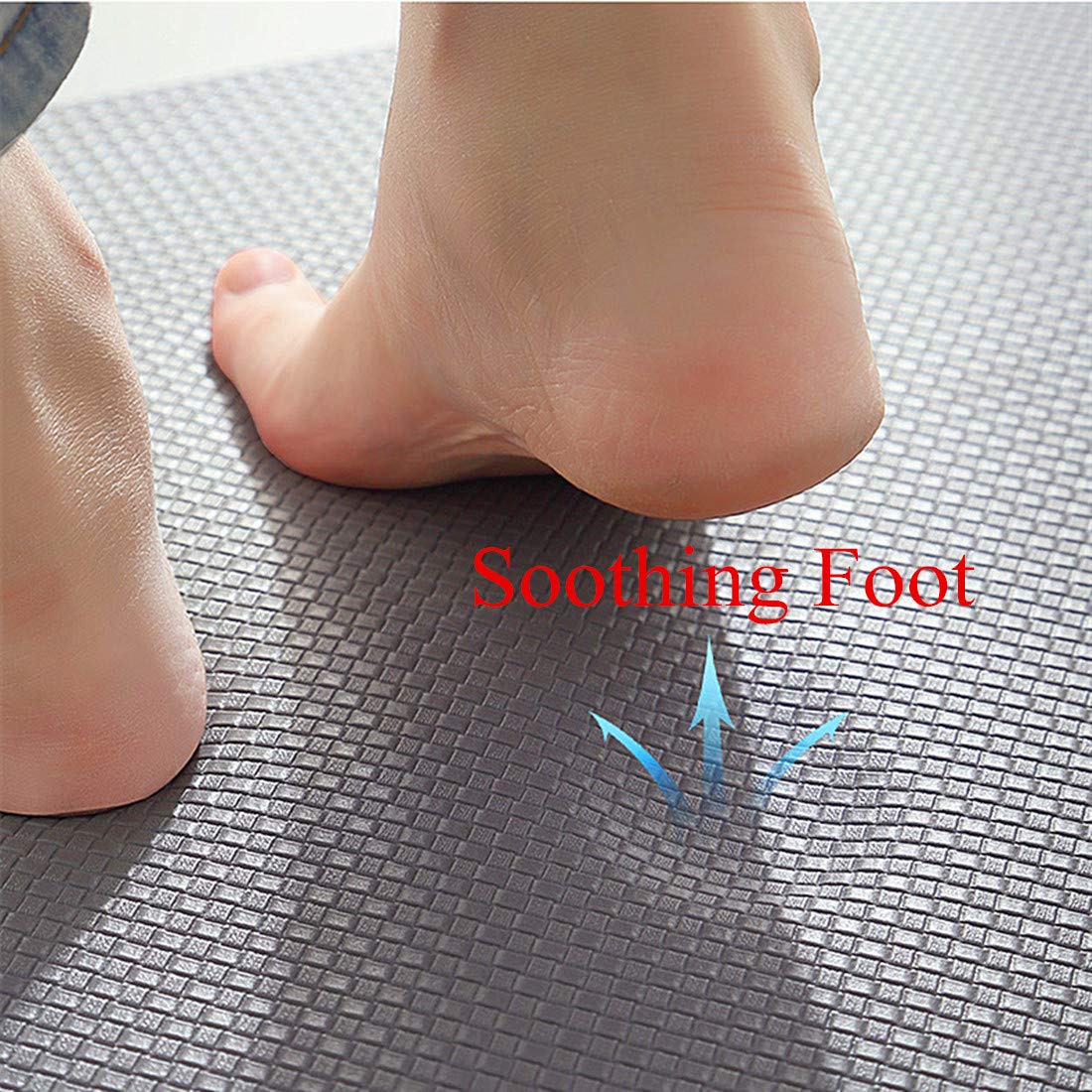 Tapis de cuisine anti-fatigue antidérapant pour bureau et maison 45 x 150 cm