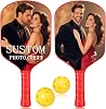 Custom Pickleball Paddles with Photo Text Logo,Fiber Personalized Pickleball Paddles with Comfort Grip,Customizable Grips,Personalized Gifts for BeginnersOne Paddle Only