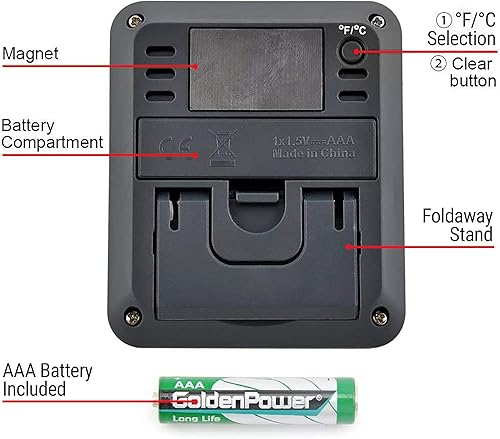 Miniatura 8 de Higrómetro de interior Thermopro Tp50Digital termómetro de control de humedad con calibrador de humedad por temperatura