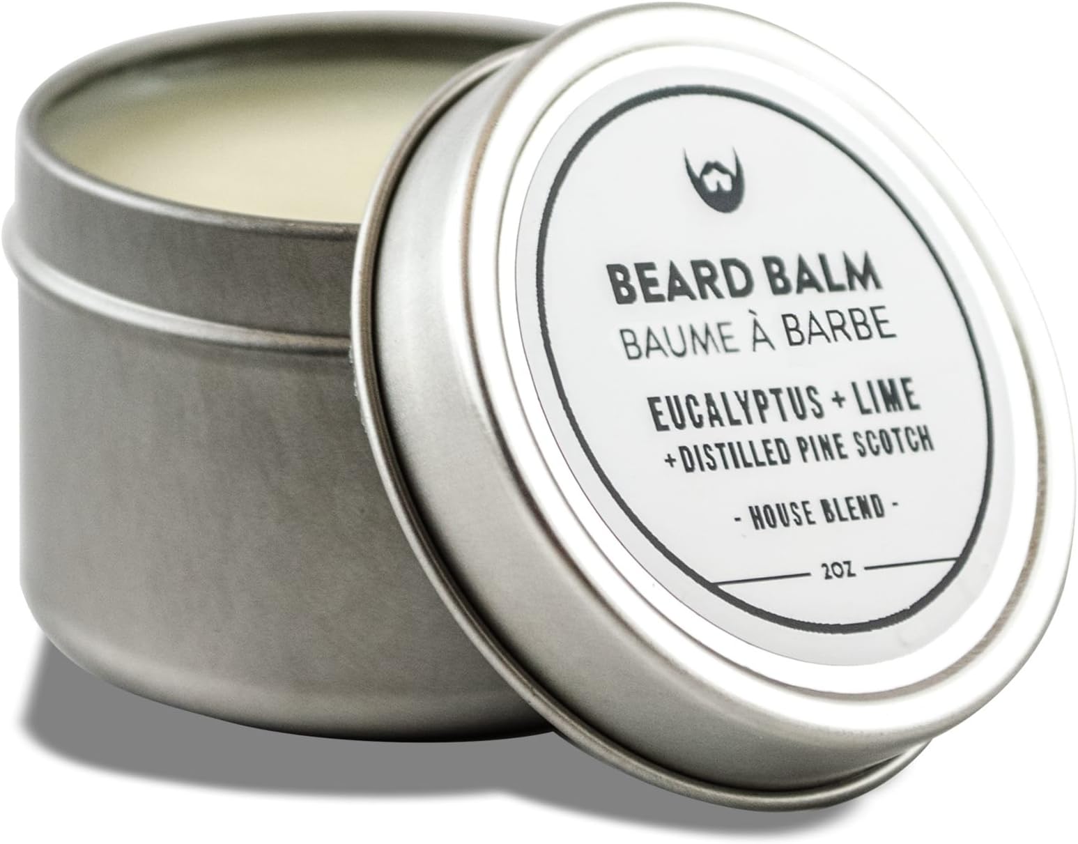Always Bearded Lifestyle - Beard Structure Wax for Unruly Beard Hair - Eucalyptus + Lime with Distilled Pine Scotch scent - 2 oz