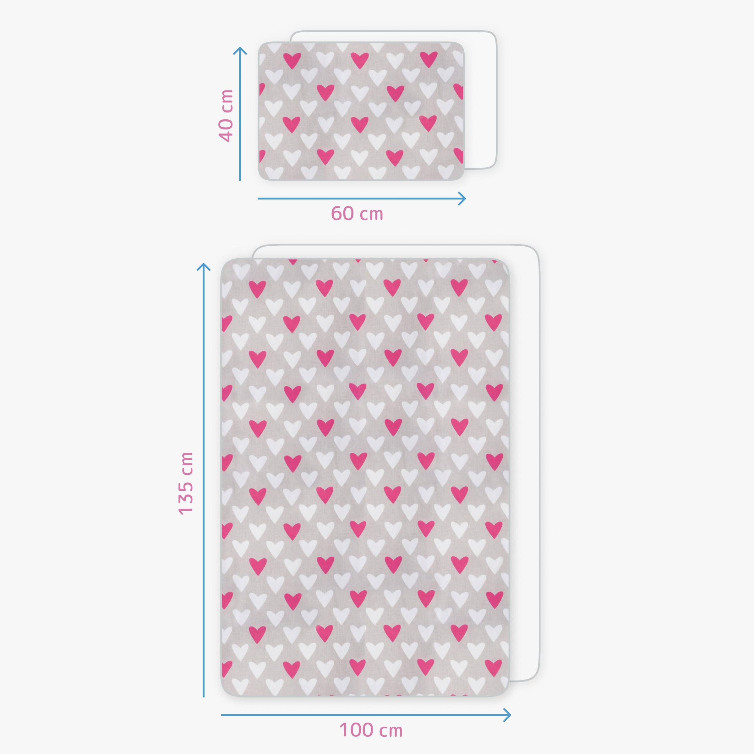 Baby Comfort 4 Piece Toddler Kids Cot Bed Set 120x90 cm Duvet Pillow Duvet Cover Pillowcase 12M+ (It's a Boy) — view 22