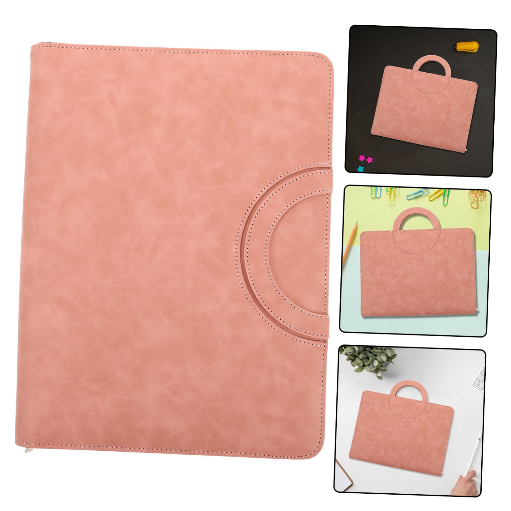 Alipis Organizzatore Custodia Porta Documenti Formato A4 con Cerniera di Documenti e Multifunzionale in Materiale Pu Sicura da Viaggio per Uso Quotidiano e Spostamenti