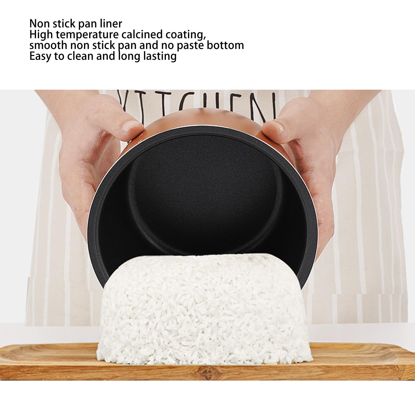 Mini Cuociriso, Cuociriso Personale 24V 200W 2L Piccolo Cuociriso da Viaggio Rivestimento Antiaderente Arrocera Eléctrica Pequeña con Funzione di Isolamento per Cucinare Riso,