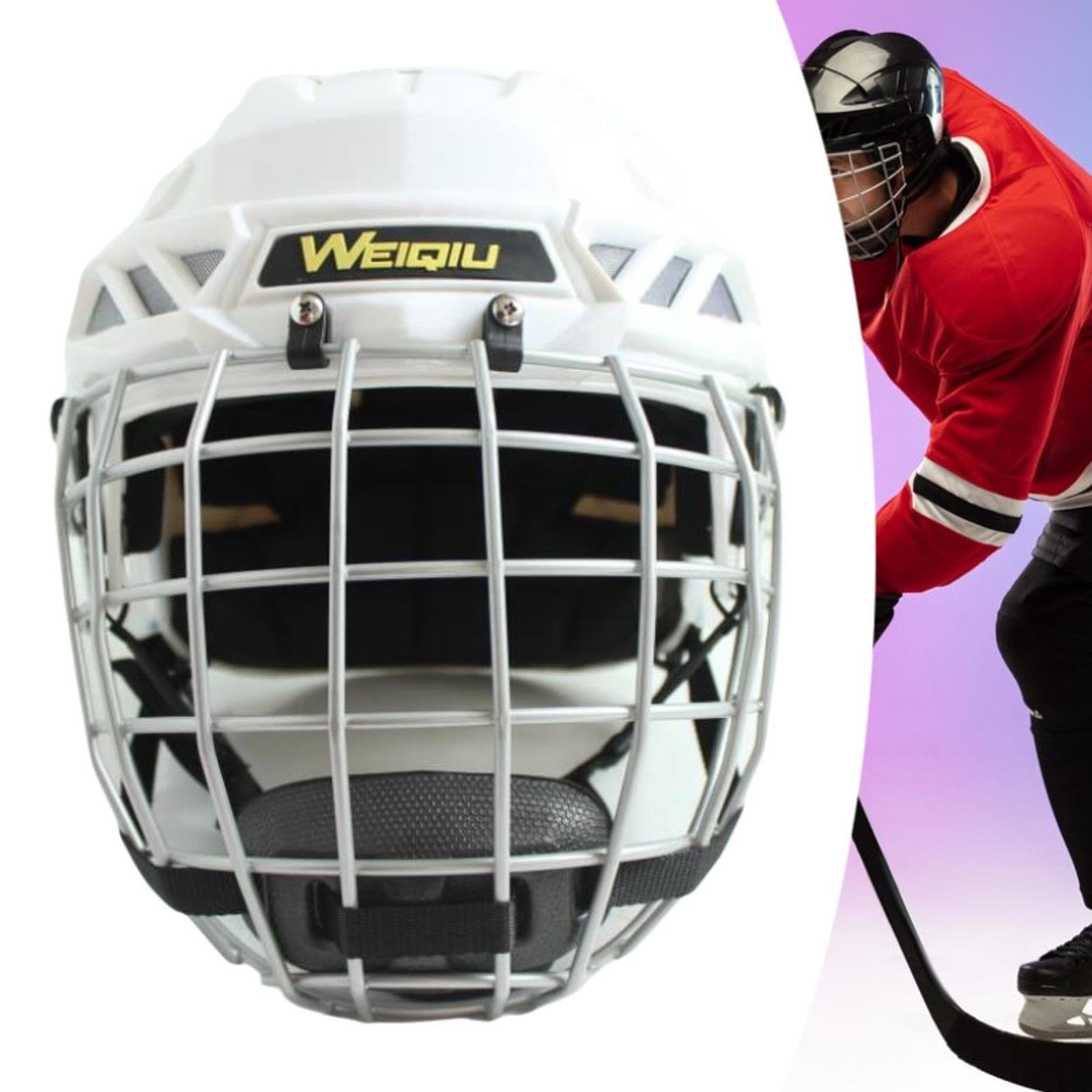 F Fityle Casco de Hockey, Casco para Patinar sobre Hielo, Casco Profesional para Patinaje, Accesorio de Hockey para Entrenamiento,