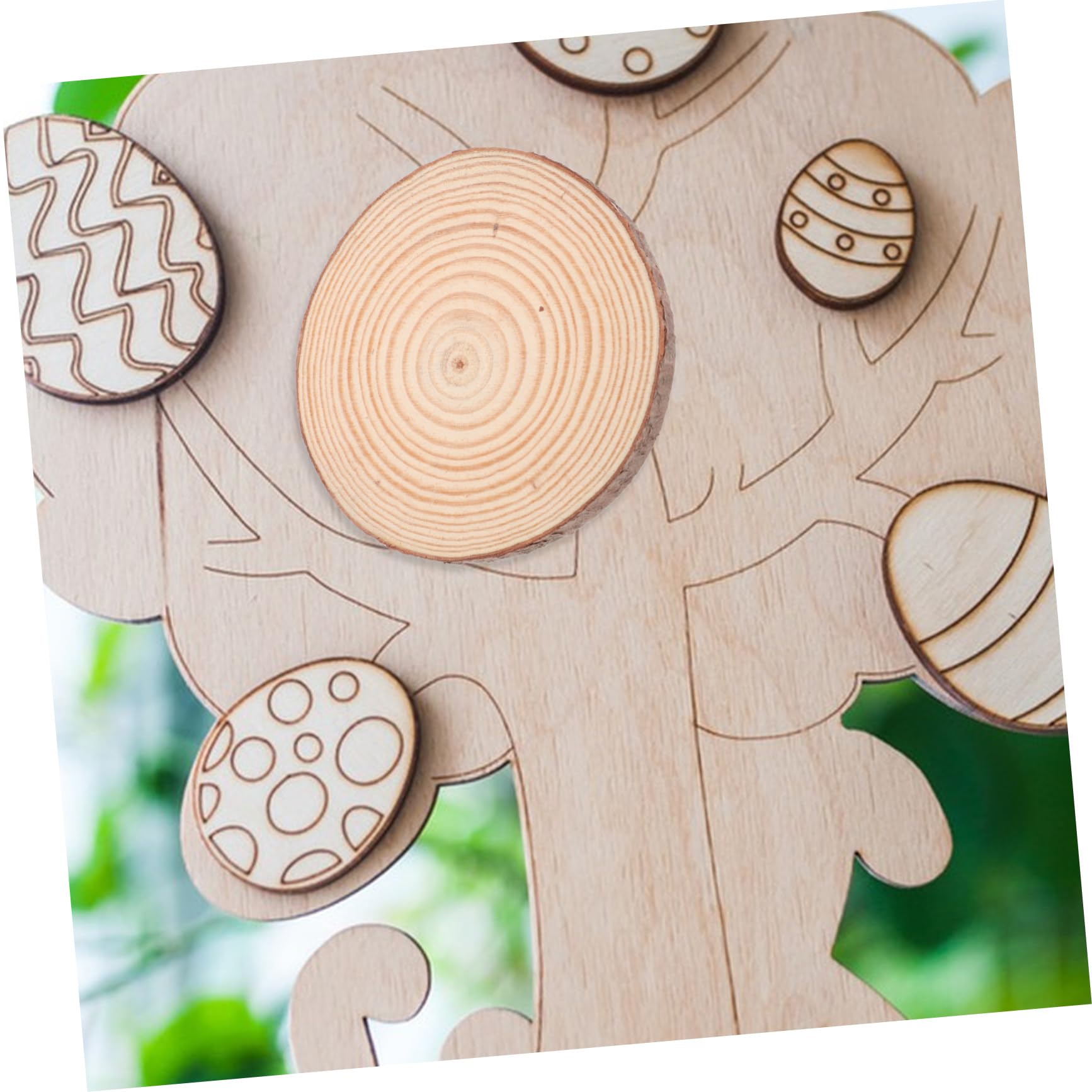 SHINEOFI 12piezas Decoración de Madera de Pino Redonda sin Pintar Rodajas de Madera Natural para Manualidades Rodajas para Pintar Grosor para Proyectos de Bricolaje y Decoración de Hogar