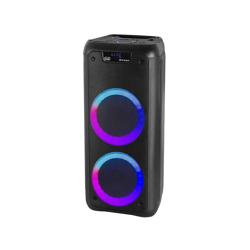 Immagine del prodotto Trevi - XFest Altoparlante Speaker Amplificato 80W trasportabile con riproduttore di files Mp3 integrato, ingressi USB, MicroSD, AUX