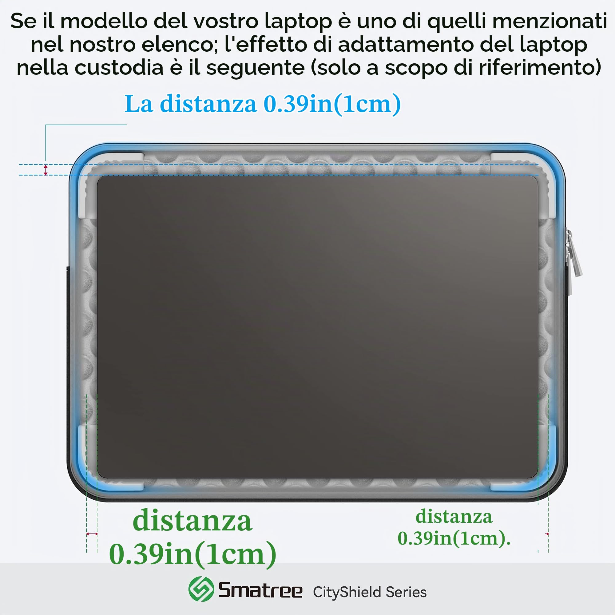 Smatree CityShield Custodia per laptop da 16 pollici ASUS TUF Gaming A16 2025/2024, per ROG Strix SCAR 16 2025, ASUS ROG Zephyrus DUO 15 SE/16 da 15,6-16 2023/2022/2021, custodia con tasca (MC04)