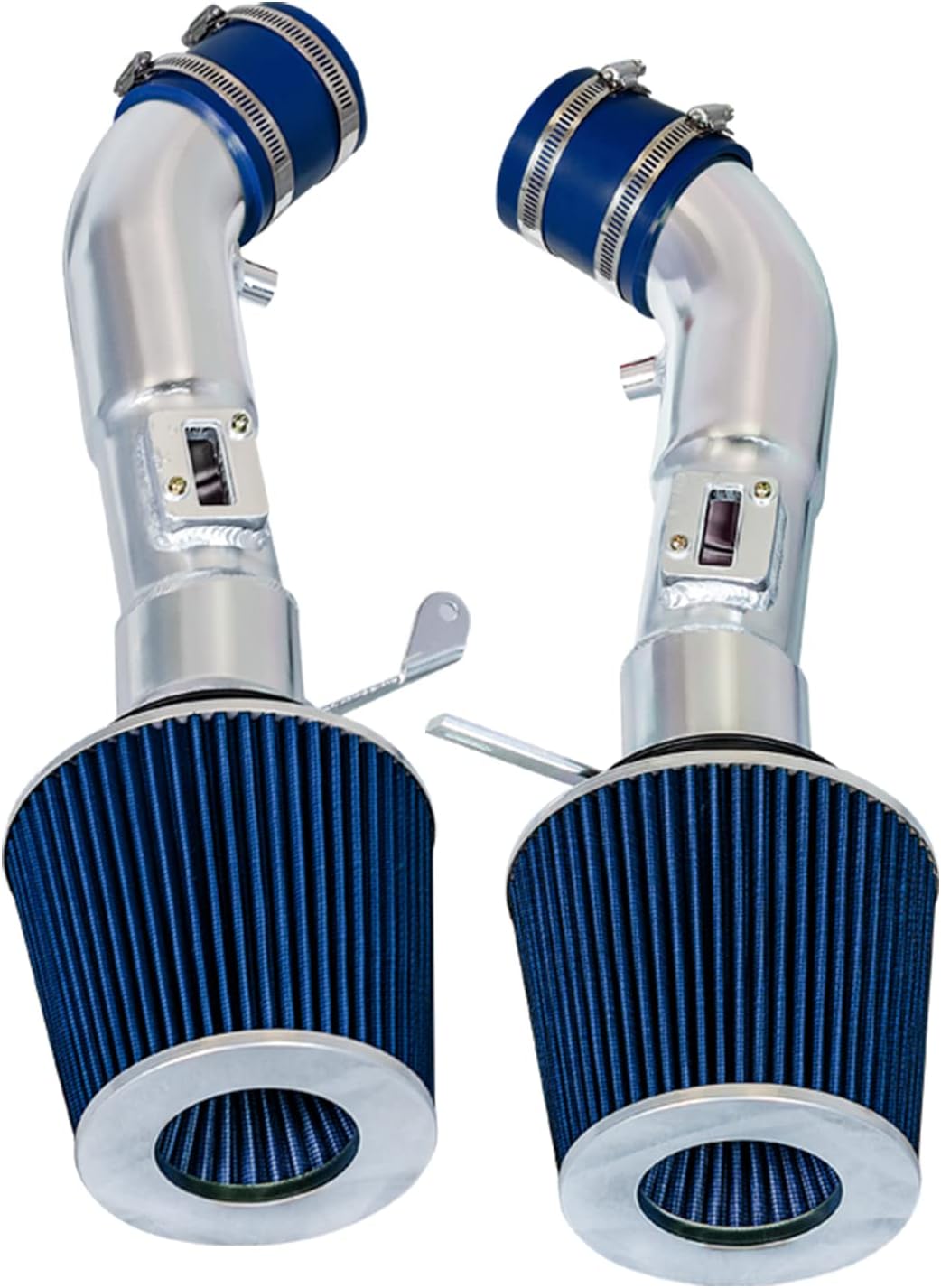 Cold Air Intake System with Heat Shield Kit + Filter Combo BLUE Compatible For 09-20 Nissan 370Z / Infiniti 08-13 G37 / 14-15 Q50 3.7L V6