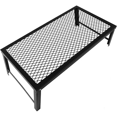 Folding Camping Grill,Heavy-Duty Portable Foldable Campfire Grill,Iron Mesh Grate,Portable Barbecue Net Table,Camp Fire Cooking Racks Suitable for Outdoor Barbecues, Picnics, Camping