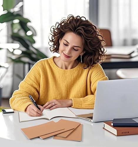 Miniatura 7 de Paquete de 100 cuadernos rayados de papel kraft