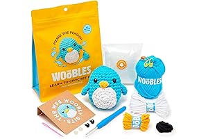 Crochet Kit for Beginners from Woobles - includes Pierre the Penguin