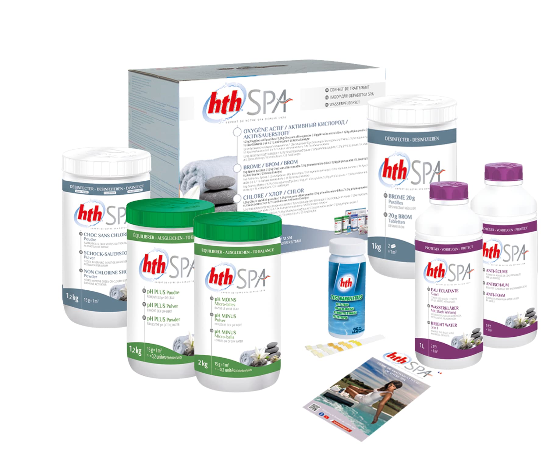 Kit complet de traitement au Brome HTH Spa