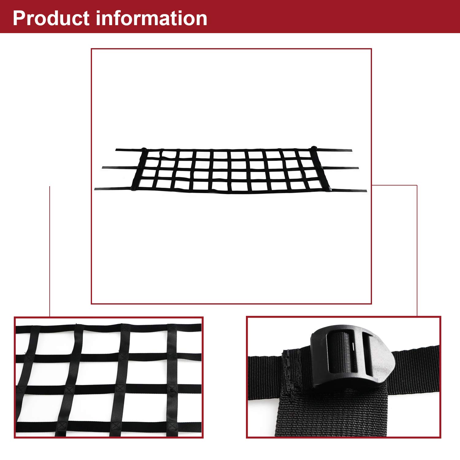 Buy Heavy Duty Cargo Tailgate Net Mid Size Pickup Truck Cab Truck Bed