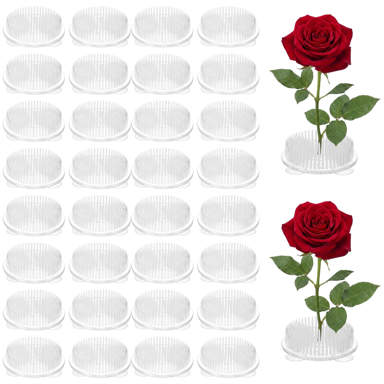 32 pezzi fiore rana per composizioni, porta spilli in plastica
