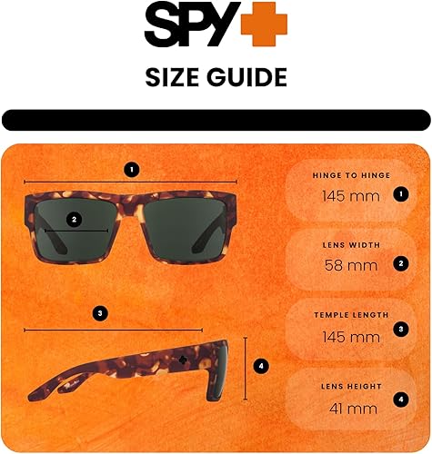Miniatura 4 de SPY Cyrus - Gafas de sol cuadradas para hombre y mujer + paquete con kit de gafas de diseñador iWear