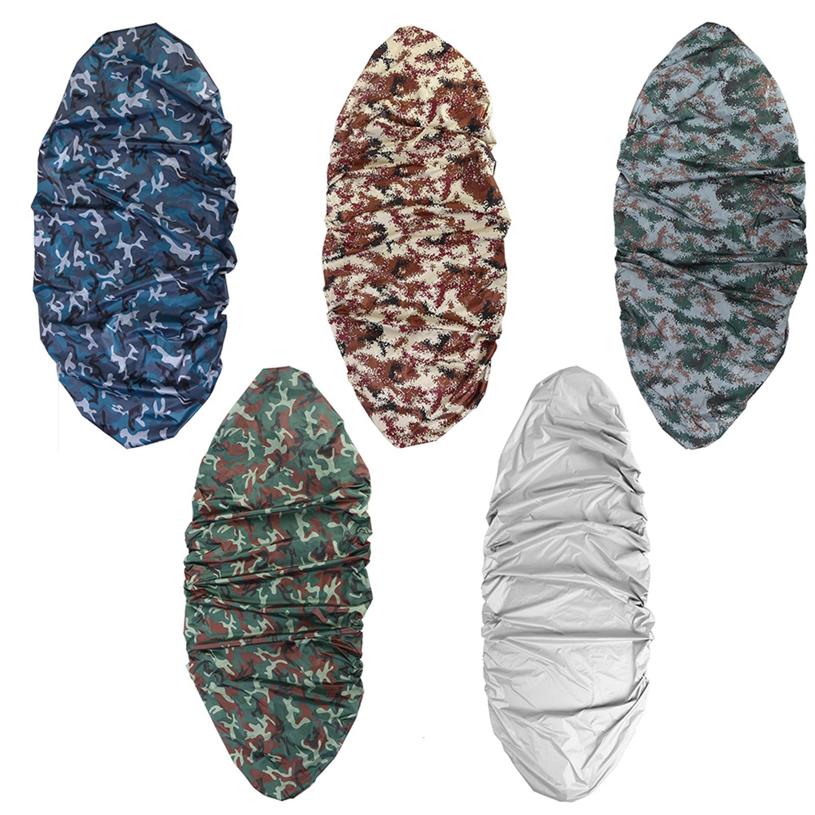 Changor Waterproof Kayak Cover, UV Sun Protection Storage Dust Cover 4.5m for 3.6-4m Kayak Boat Canoe with Desert Camouflage Optional (Large flower camouflage)