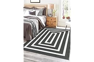 Lanffia Classroom Gray Area Rug