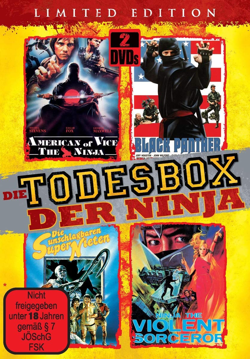Die Todesbox der Ninja DVD ideal para noches de cine retro y maratones de acción clásica
