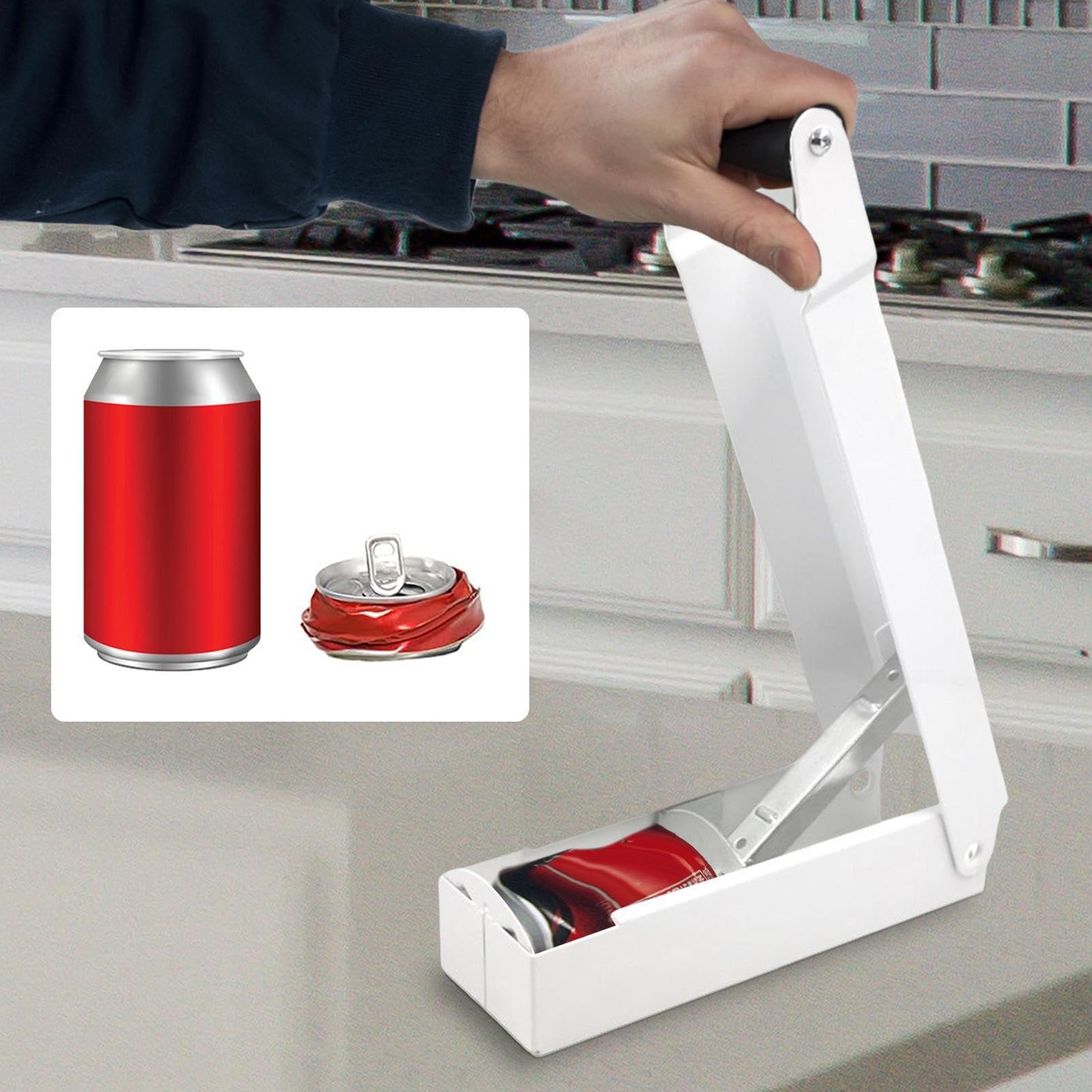 Aplasta Latas – Hierro EVA 42.3x10.5x5.4cm | Prensa Manual Robusta | Útil Reciclaje Portátil para Soda Cerveza 12oz 16oz Operación Una Mano Ahorro Espacio Hogar Cocina Garaje Herramienta Equipo