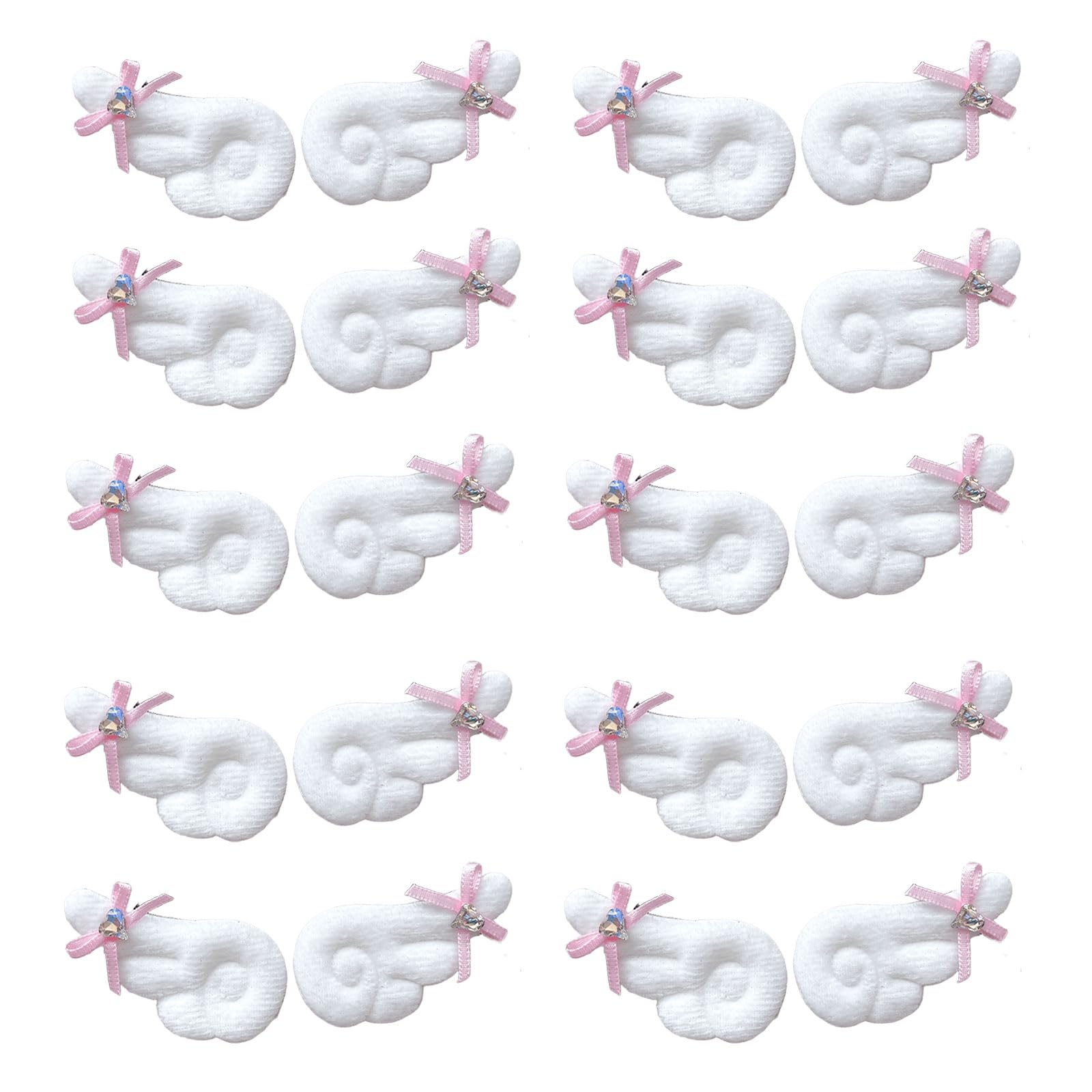 Tsophreniq Crystals Angelic Wing Bowknot Craft Set for Personalize Sewing Projects Home Decoration and Craft Supplies Fashion Embellishment