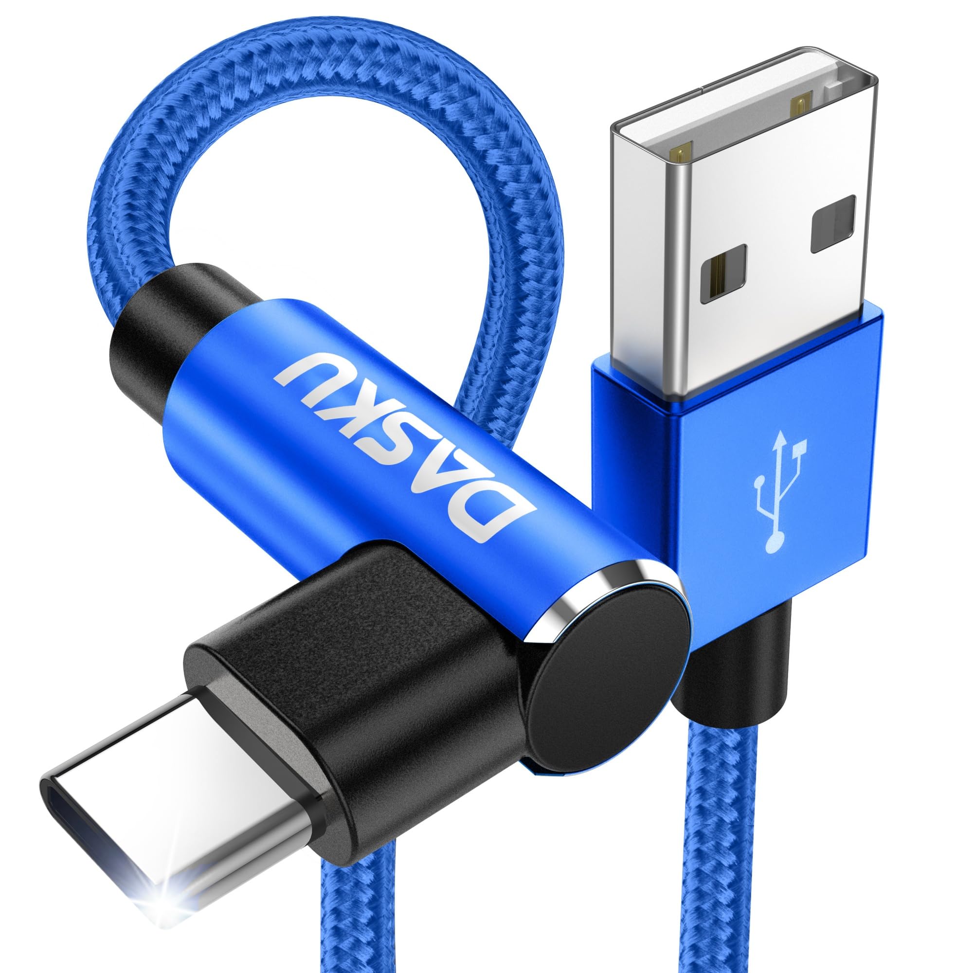 USB Type C ケーブル L字【3m 2 本入】タイプ C USB ケーブル 3A超急速充電 Type-A to Type-Cケ ーブル