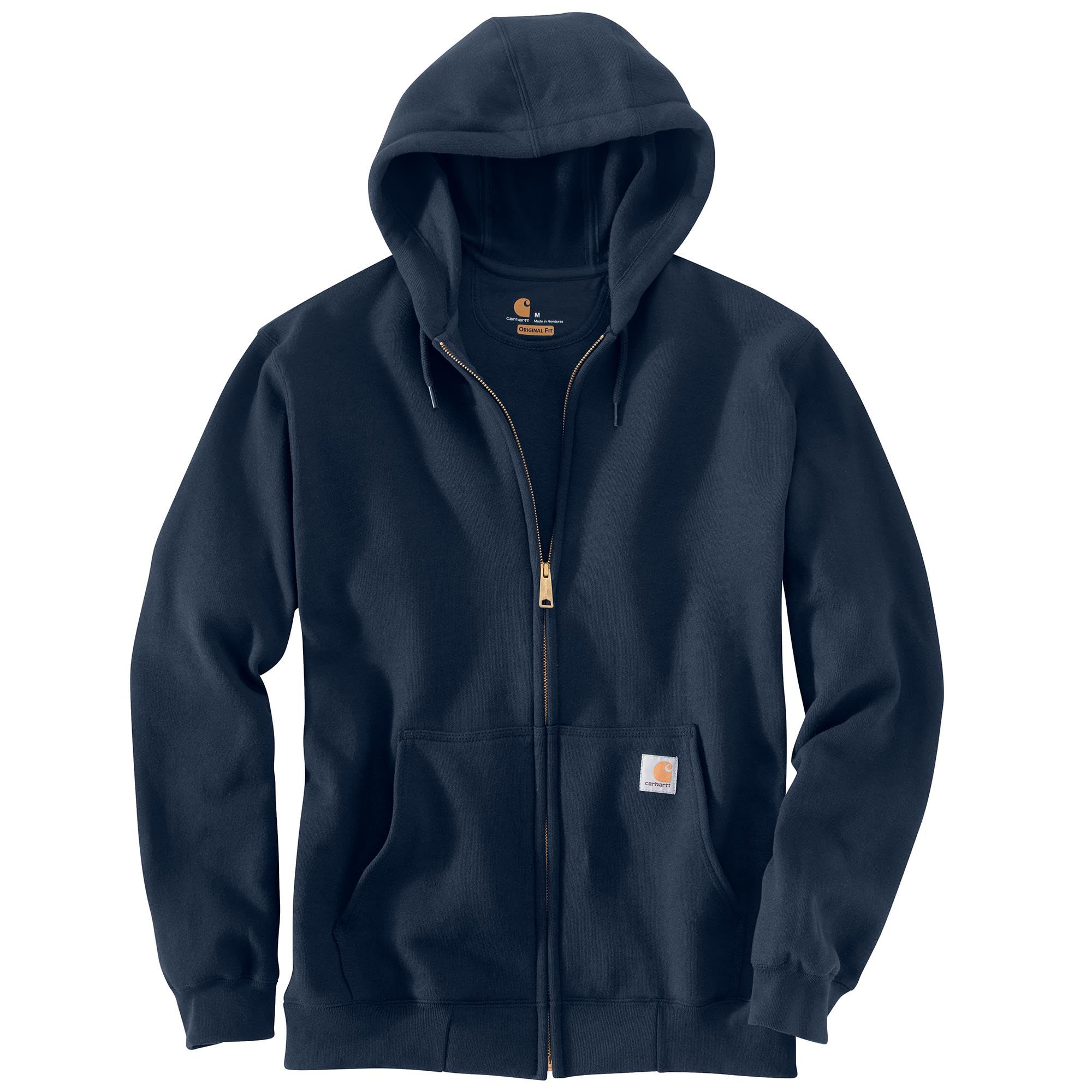 Carhartt Sweat-Shirt Ample à Fermeture éclair intégrale pour Homme, Bleu Marine, Large Haut
