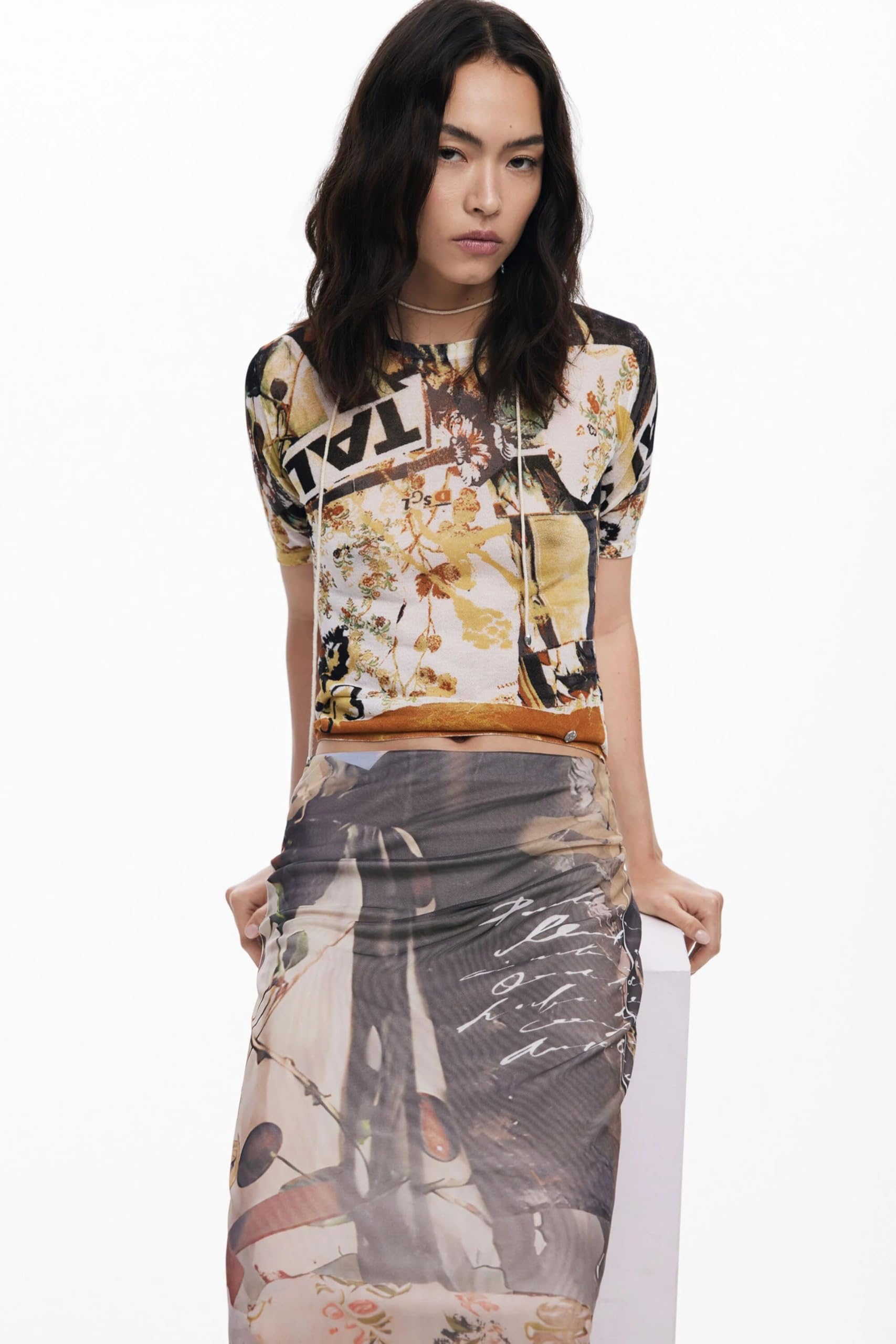 Desigual 25wwfk05 Skirt Donna