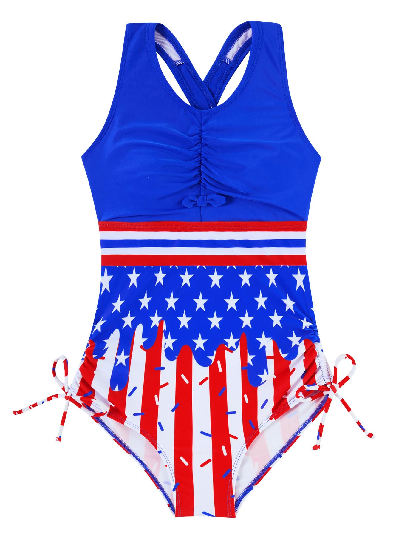 BFUSTYLE Girls Swimsuit One Piece Bathing Suit 4-13 Years Beach Swimwear | Sleeveless Adjustable Quick Dry Holiday Vacation Summer Beach Suits