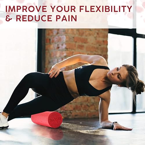 Miniatura 6 de Yes4All - Rodillos de espuma de polietileno de baja densidad, 12182436 pulgadas, para masaje muscular, yoga, ejercicios de la zona media y terapia