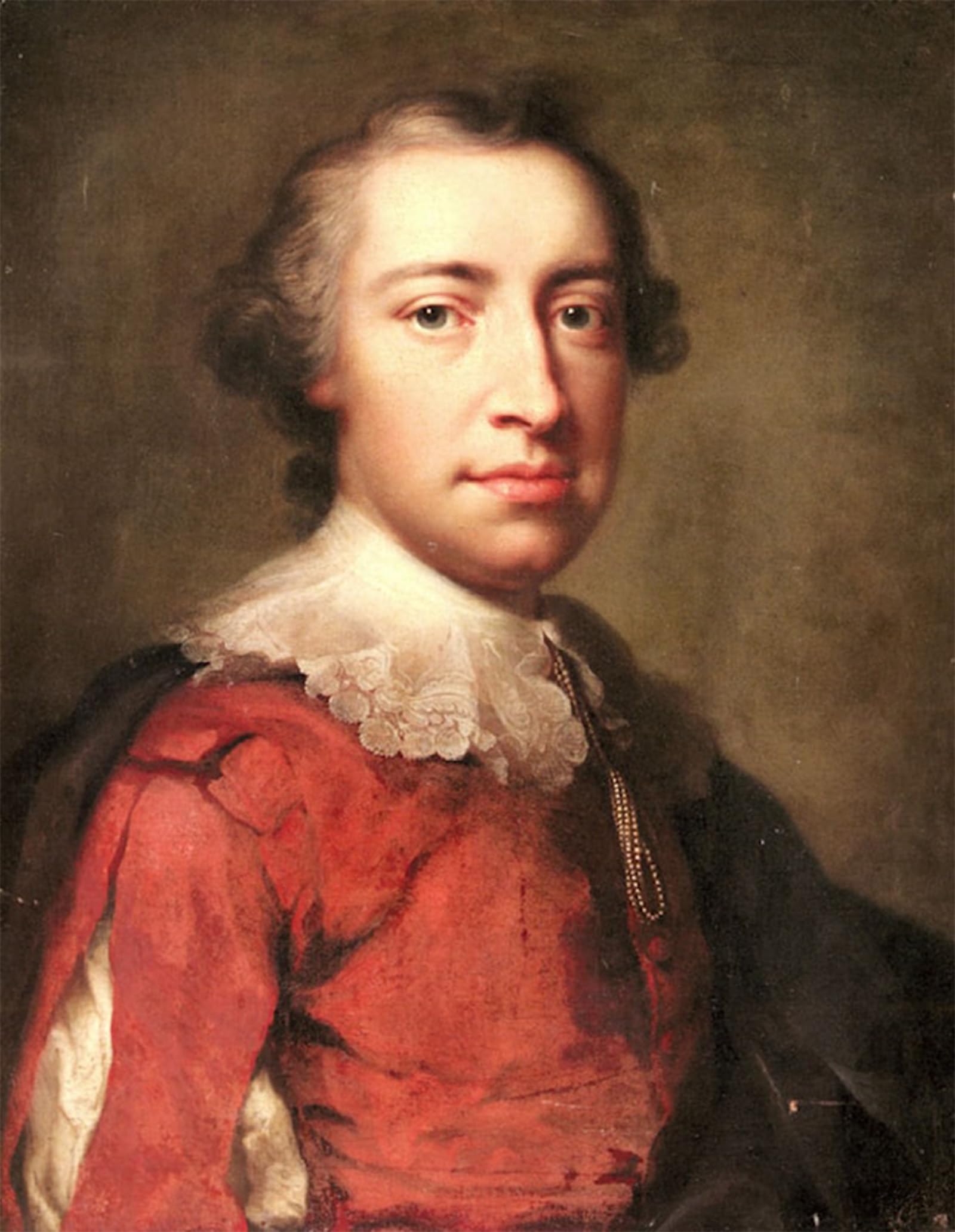 POSTERIIk Vintage Classic Picture Landscape Artwork Portrait of a Gentleman Anton Raphael Mengs Portrait Canvas Painting for Office Home Decor 60x90cm
