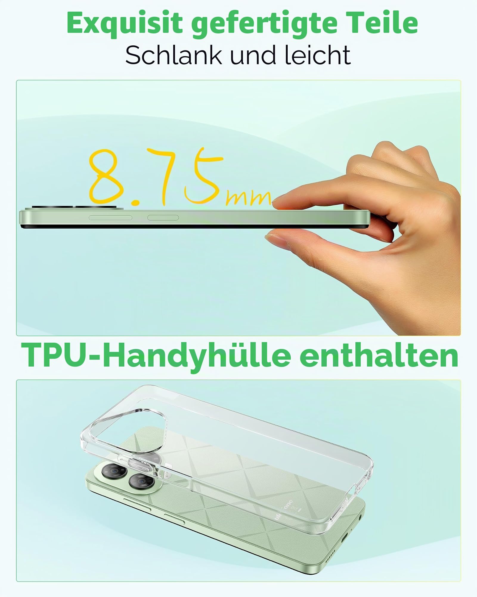 Ulefone Note 19 Handy Android 14, 6GB RAM+64GB ROM/SD-512GB, 6.56" HD+ Octa Core, 5000mAh Akku, 8MP+5MP Kamera Smartphone Ohne Vertrag DREI Kartenfächer Dual SIM 4G/Face ID/GPS/OTG/FM Schwarz