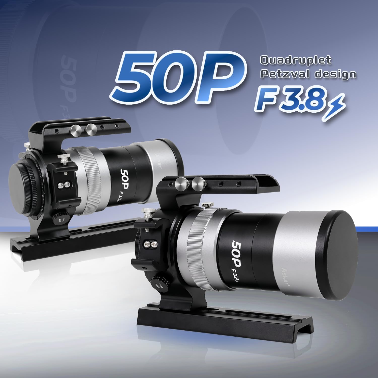 Askar 50P Telescope,50mm Aperture F3.8 SD Glass Refractor OTA, Versatile Quadruplet APO Astrograph, 160mm Vixen Dovetail Plate for Deep Sky Astrophotography and Visual Astronomy