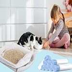160 Count Cat Litter Box Bags, Self Cleaning Litter Box Bags Compatible with Litter Box Robot 3 & 4, (10-12 Gallons)