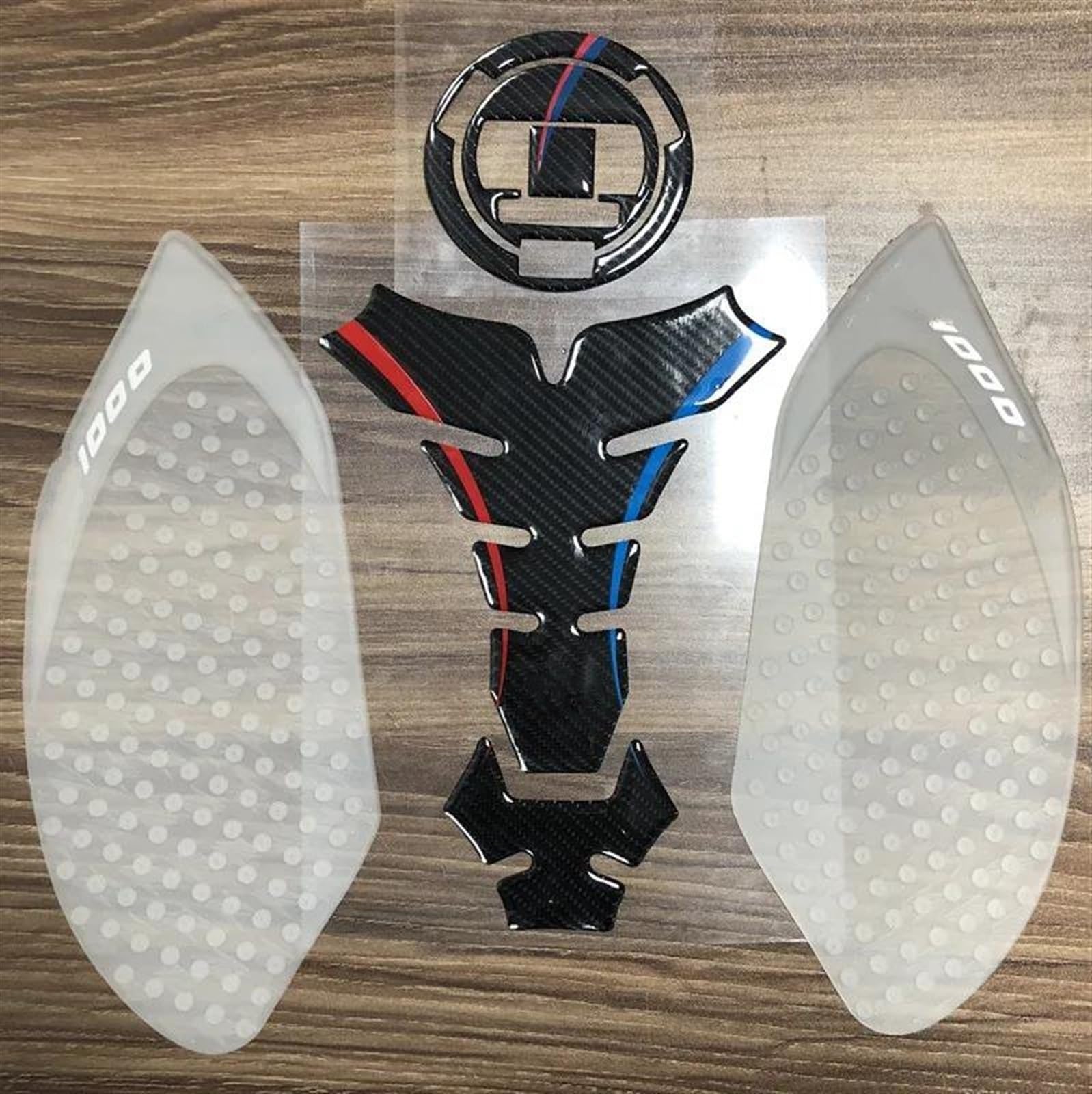 Fuel Tank Pad Kit Sticker Tank Side Oil Gas Cap Cover Carbon Fiber Motorcycle Decal for BMW S1000RR S1000R for HP4(Style 8)