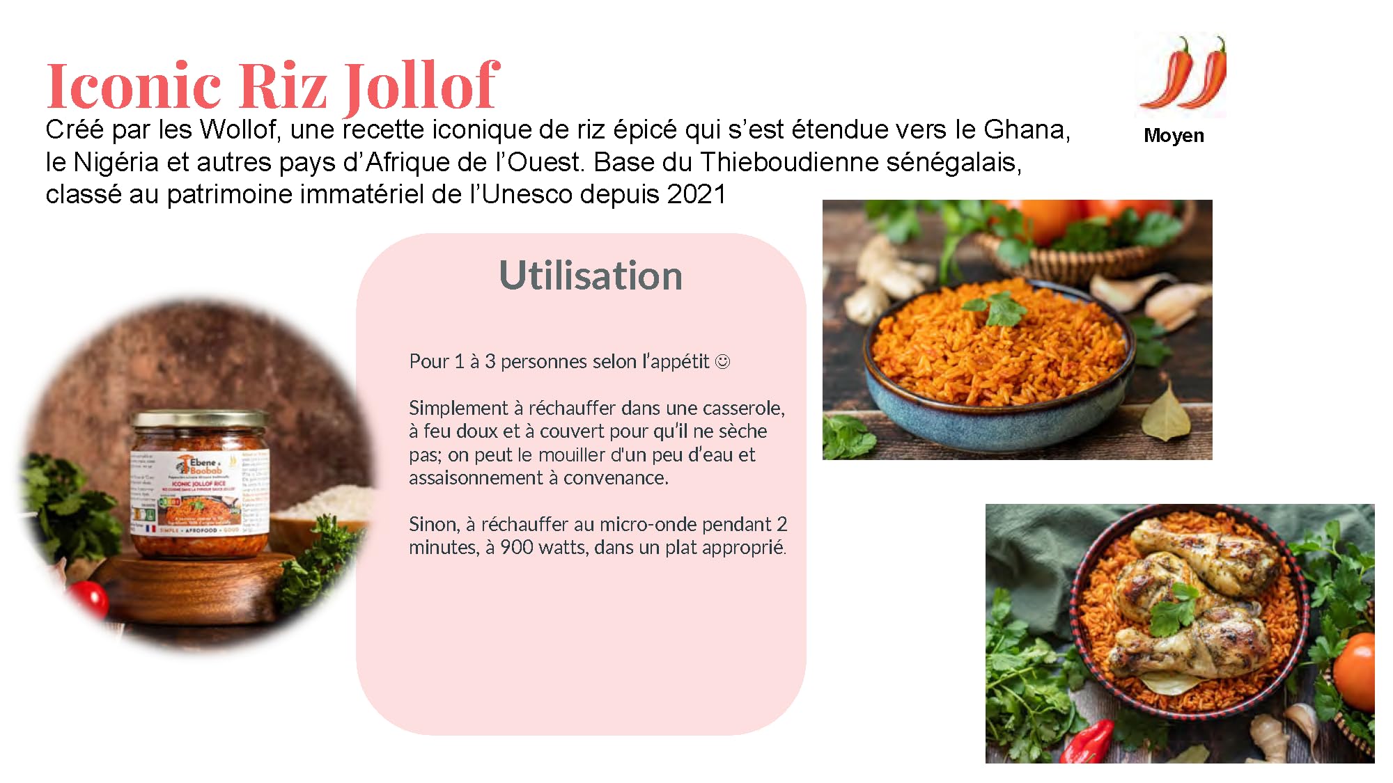 PACK SAUCES Yassa, Mafé, Nokoss ou Jollof Ebene&Baobab : un bocal de chaque recette africaine traditionnelle pour un voyage culinaire rapide et facile - cuisiné en France. Livraison offerte.