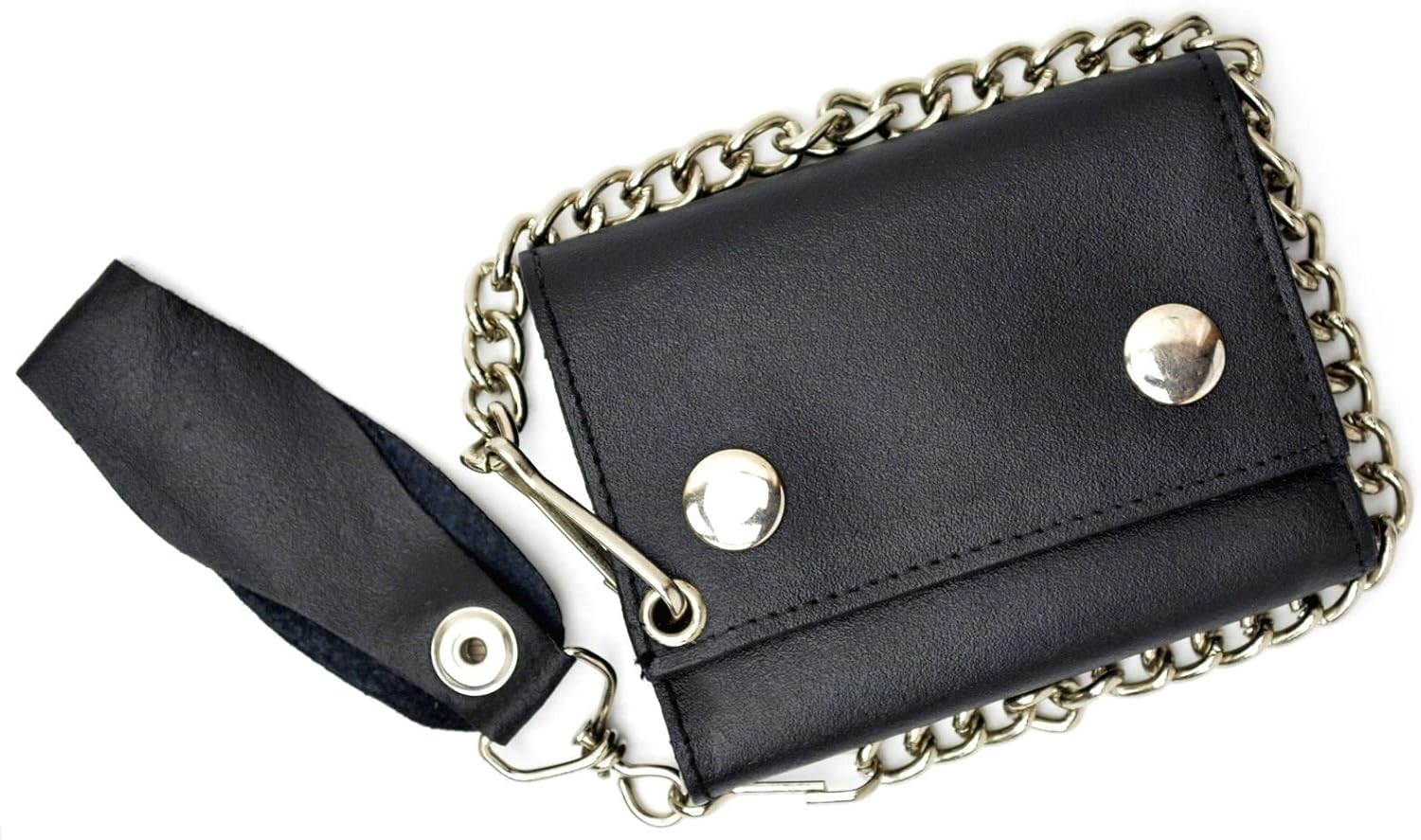 mens trifold wallet with chain