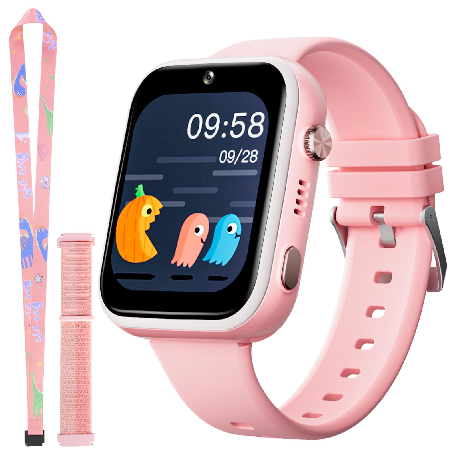 OKYUK Reloj Inteligente T45 4G Rastreador GPS, Videollamada, Mensajes, Modo Escolar, Función SOS