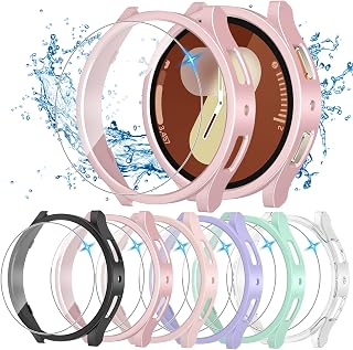 HAANILKYI [6+6 Pack] for Samsung Galaxy Watch 7 Screen Protector Case 44mm