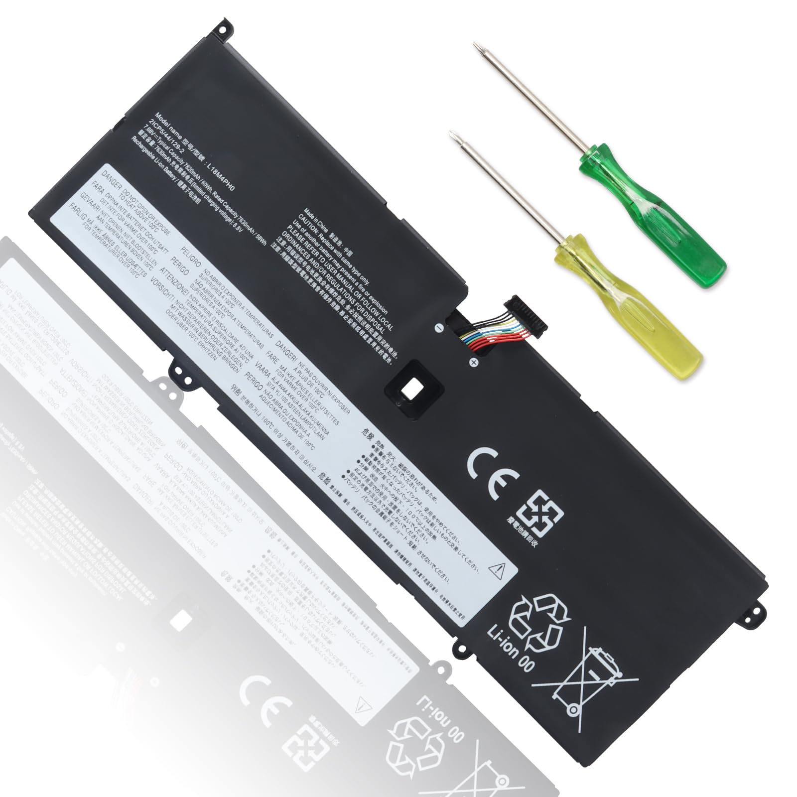JIMACRO Bateria L18M4PH0 L18C4PH0 kompatybilna z Lenovo Yoga C940-14IIL Series 5B10T11585 5B10W67374 5B10T11586 5B10W67180(7.68V 7630mAh 58Wh)