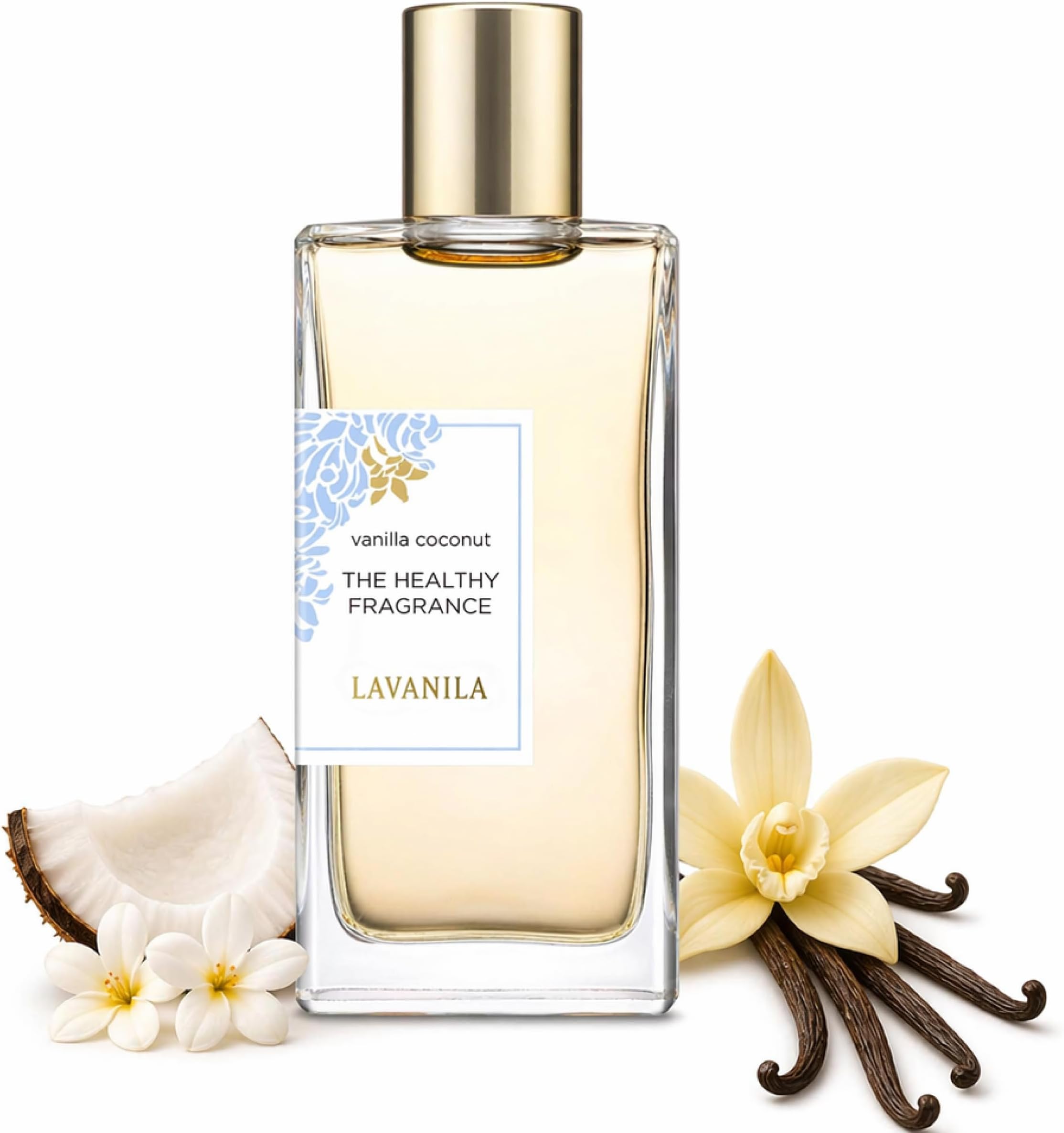 Vanilla Coconut Perfume for Women, 1.7 Fl Oz – Clean Vanilla Perfume, Long Lasting Women’s Eau de Parfum with Madagascar Vanilla – Natural Fragrance, Women’s Fragrances