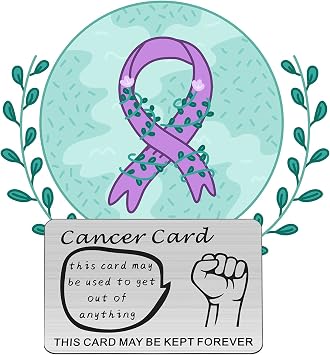 TGBJE Cancer Card For Wallet Cancer Survivor Gift Recovery Gift Cancer Fighter Encouragement Gift (cancer card)