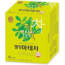 SONGWON Yerba Mate Tea Brazilian Herbal Tea, Ideal for Afternoon Tea or Social Gatherings_40 Tea Bags 0.8g Each