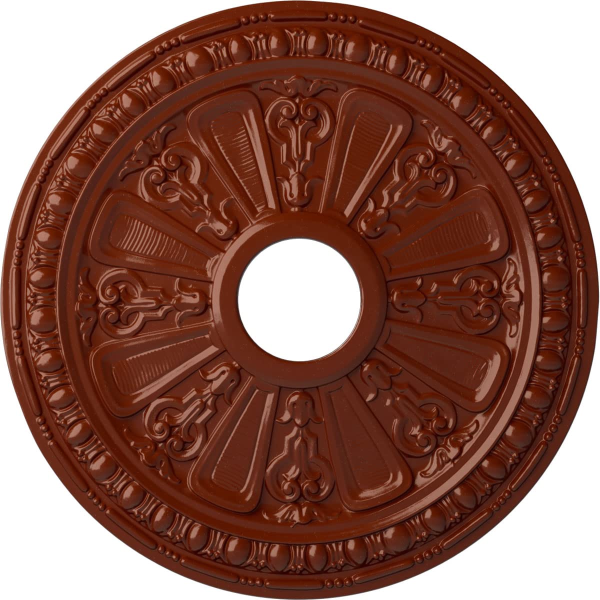 Ekena Millwork CM18RAFIF Raymond Ceiling Medallion fits Canopies up to 5 1/8, FireBrick