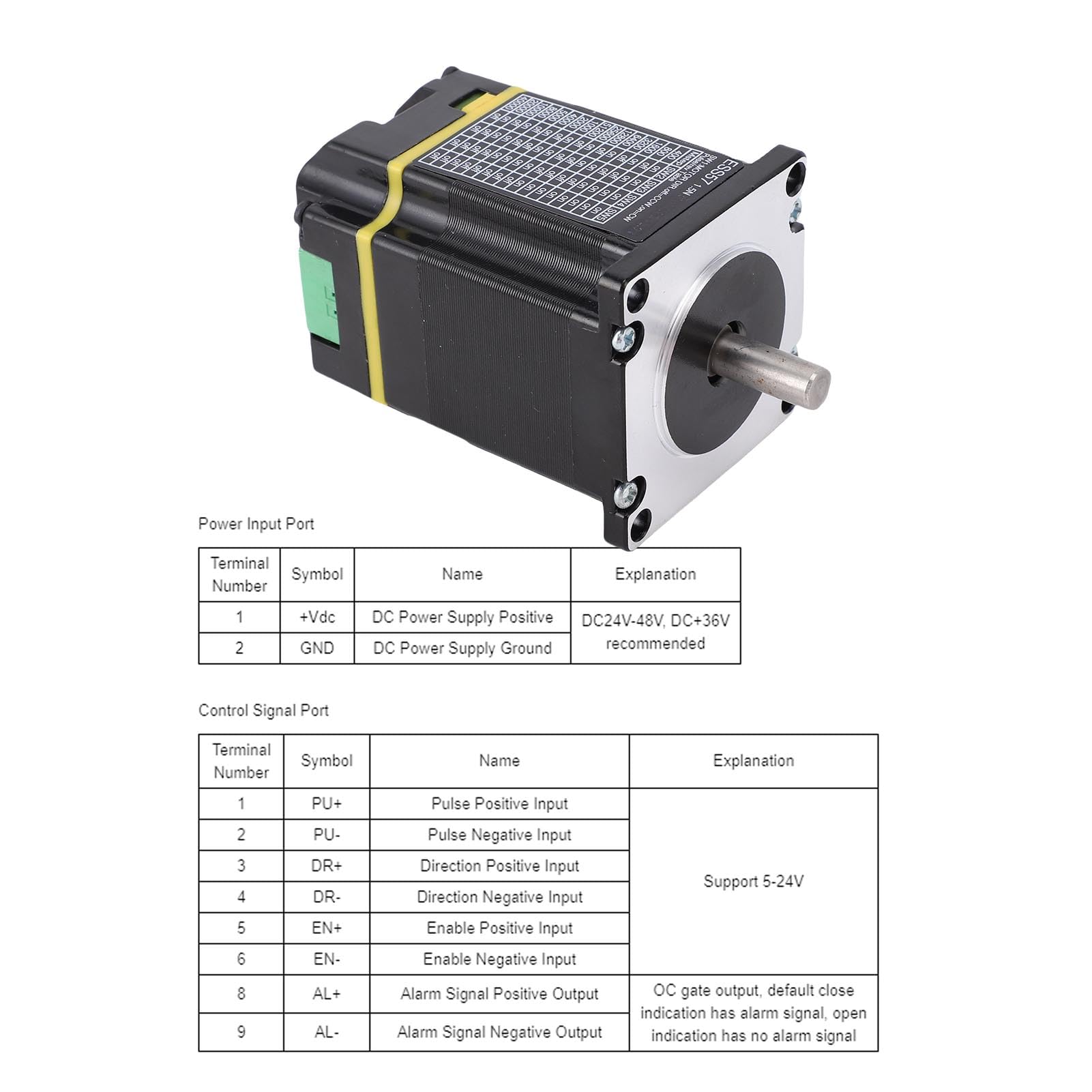 Luocute Servomotor mit Geschlossenem Regelkreis für die CNC-Steuerung. Integrierter Schrittmotor 1,5 Nm 3000 U/min. Eingebauter 1000-Zeilen-Encoder für die Automatisierung von