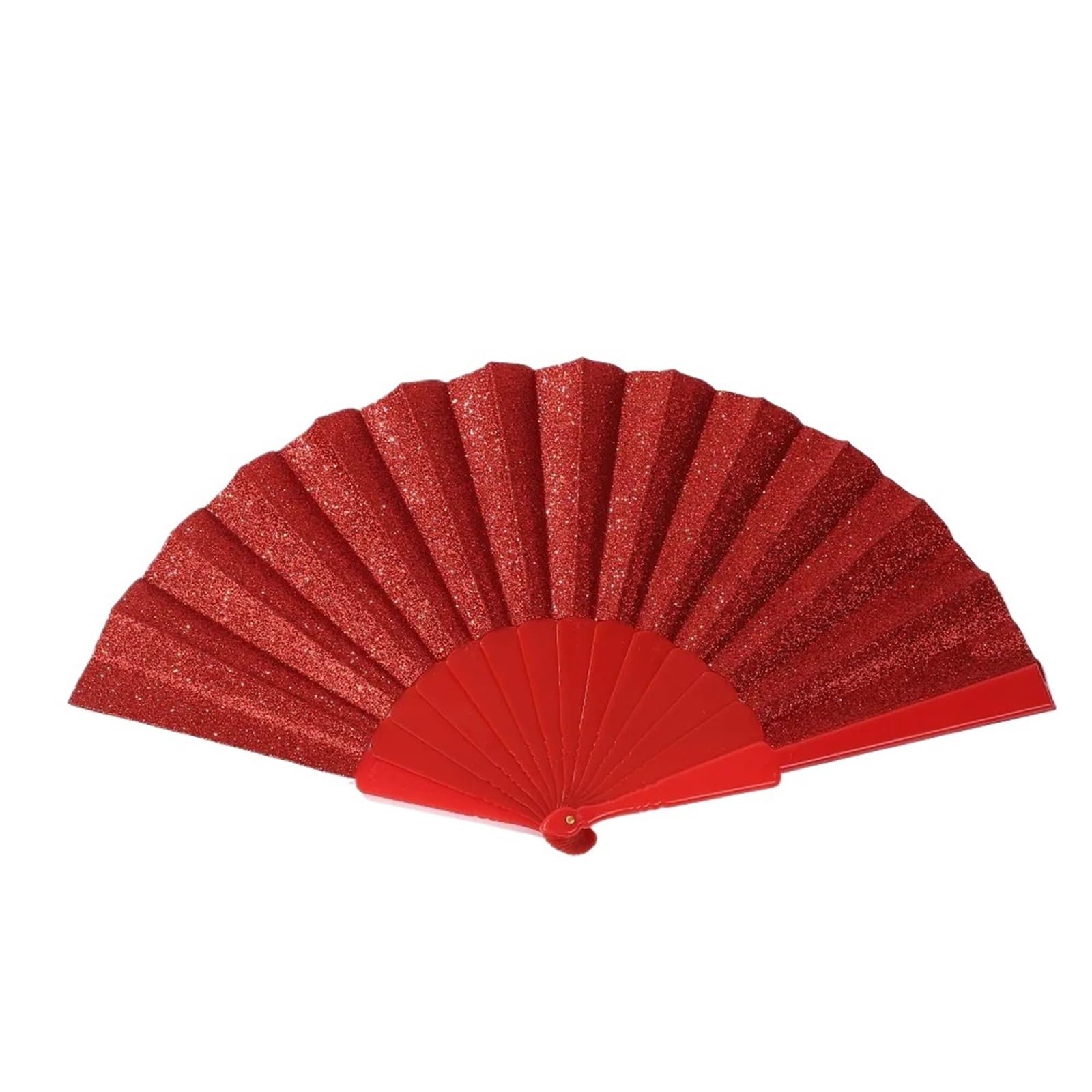 WLIHDB 3Pcs Dance Prop Fan Colorful Folding Clack Plastic Glitter for Summer(Color7)