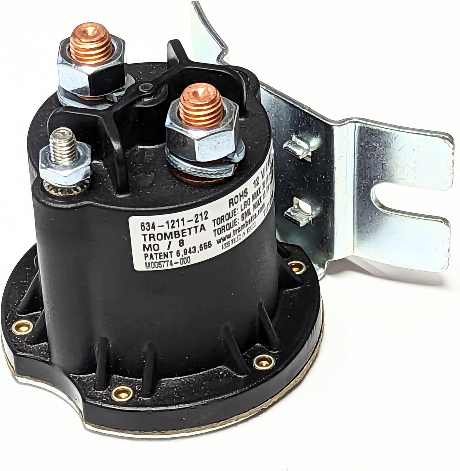 New Genuine OEM Trombetta TR 634-1211-212, TR 634-1211-212-02 12 Volt Intermittent Duty Solenoid Contactor, Power Seal