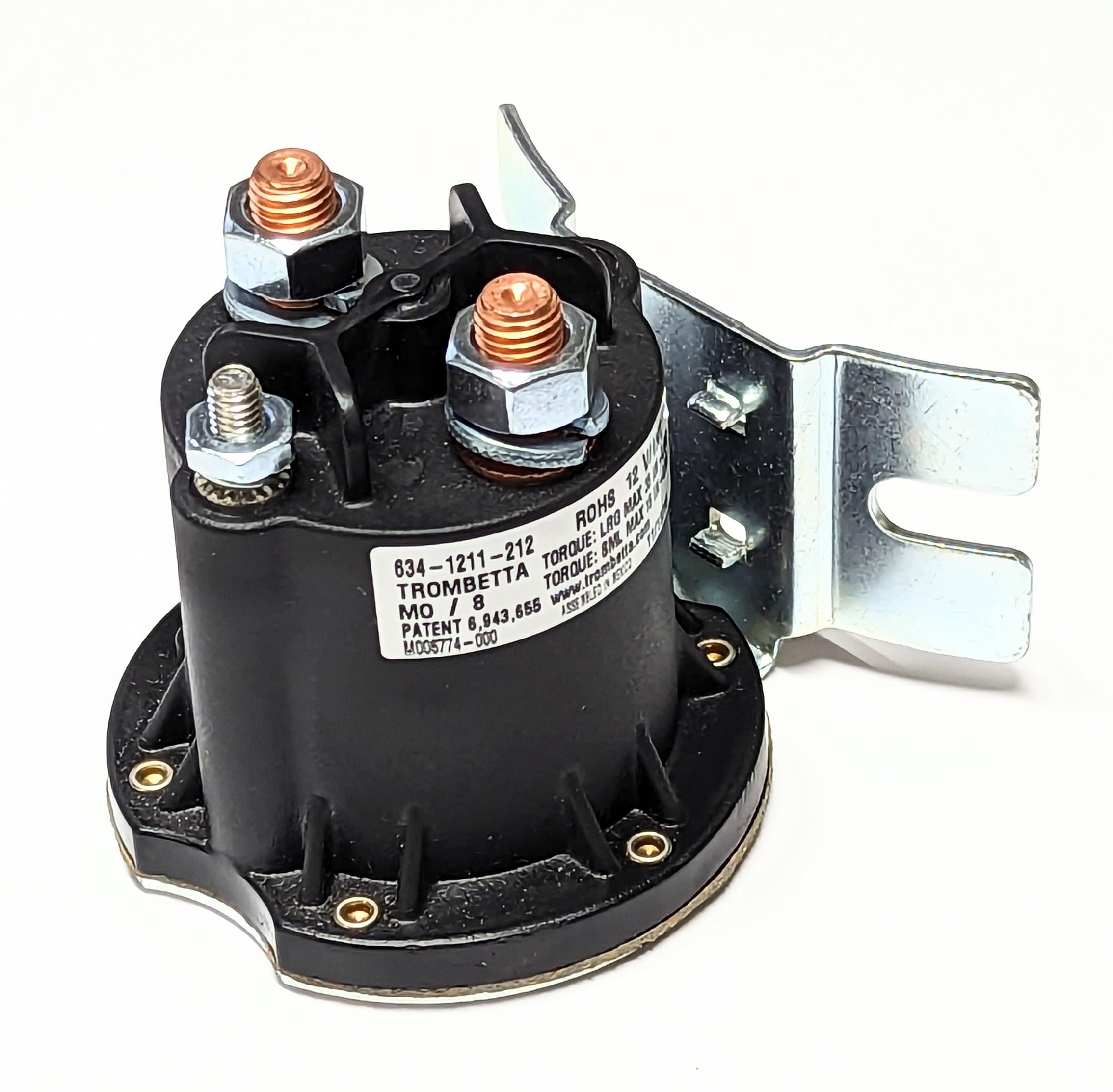 Contacteur solénoïde intermittent Trombetta TR 634-1211-212 de 12V